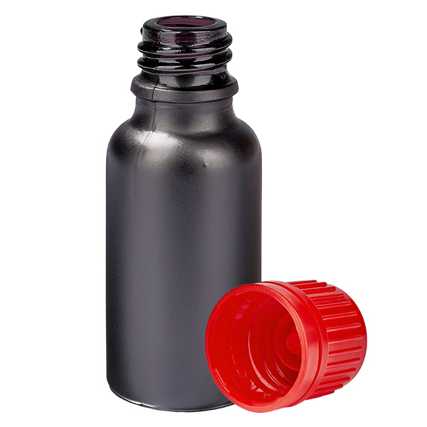 20ml Flasche 11mm Schraubverschluss rot Originalitätsverschluss BlackLine UT18/20