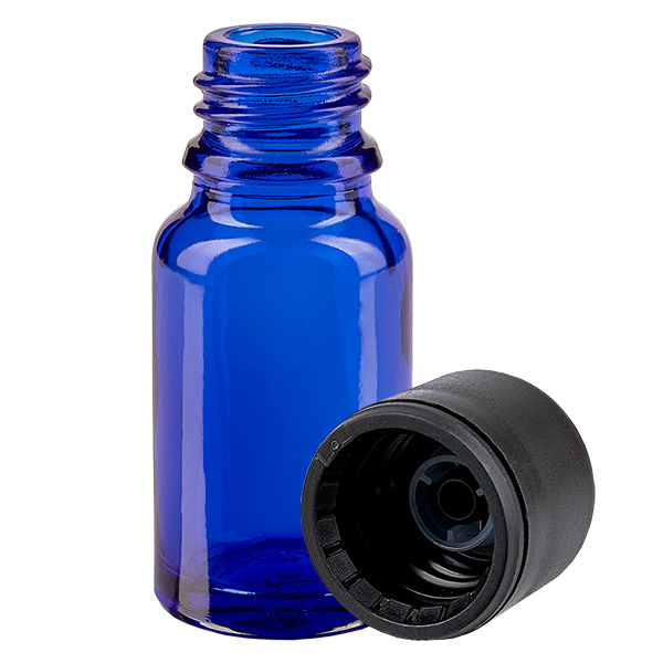 10ml Flasche 11mm Schraubverschluss schwarz Originalitätsverschluss BlueLine UT18/10