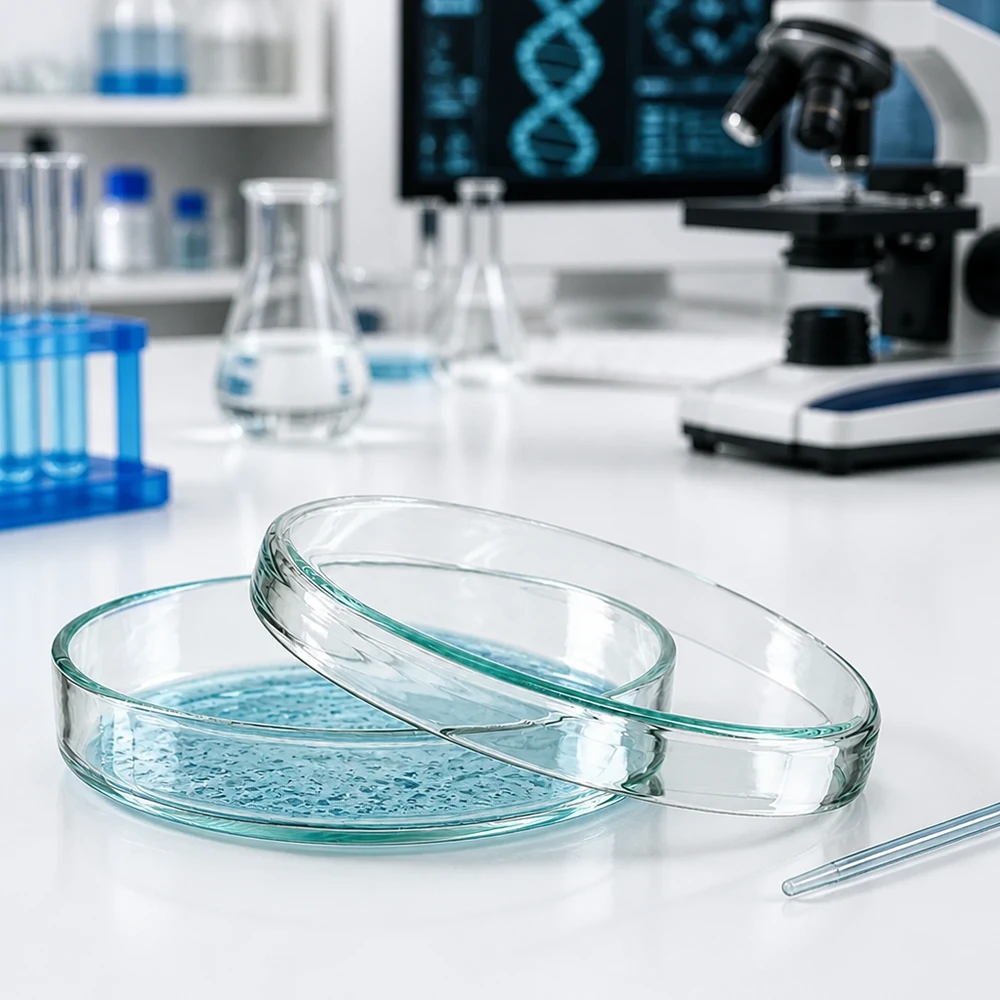 Klare Glaspetrischale 80x15mm für Bakterienkultur Pilzzucht und biologische Experimente